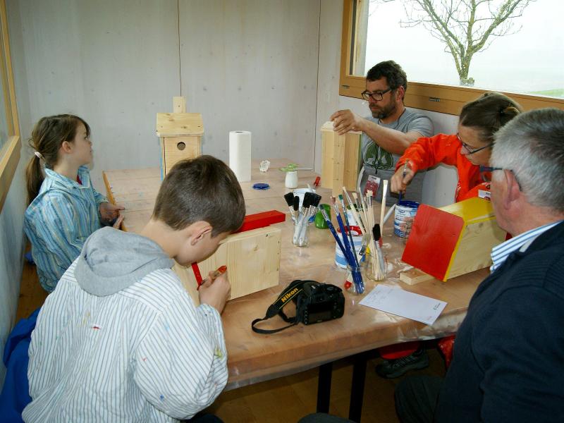 Kunenevent Vogelkästen bemalen Archehof Neuhof